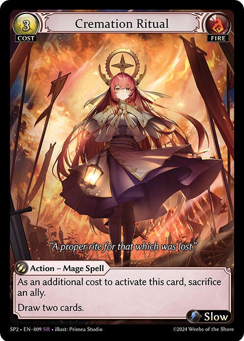 Image for Cremation Ritual (009) (Supporter Pack 2) (SP2) - Grand Archive TCG