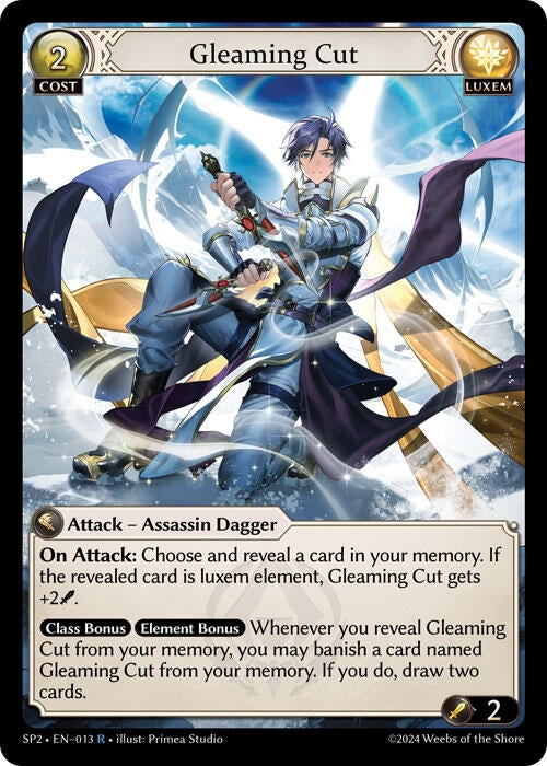 Image for Gleaming Cut (013) (Supporter Pack 2) (SP2) - Grand Archive TCG