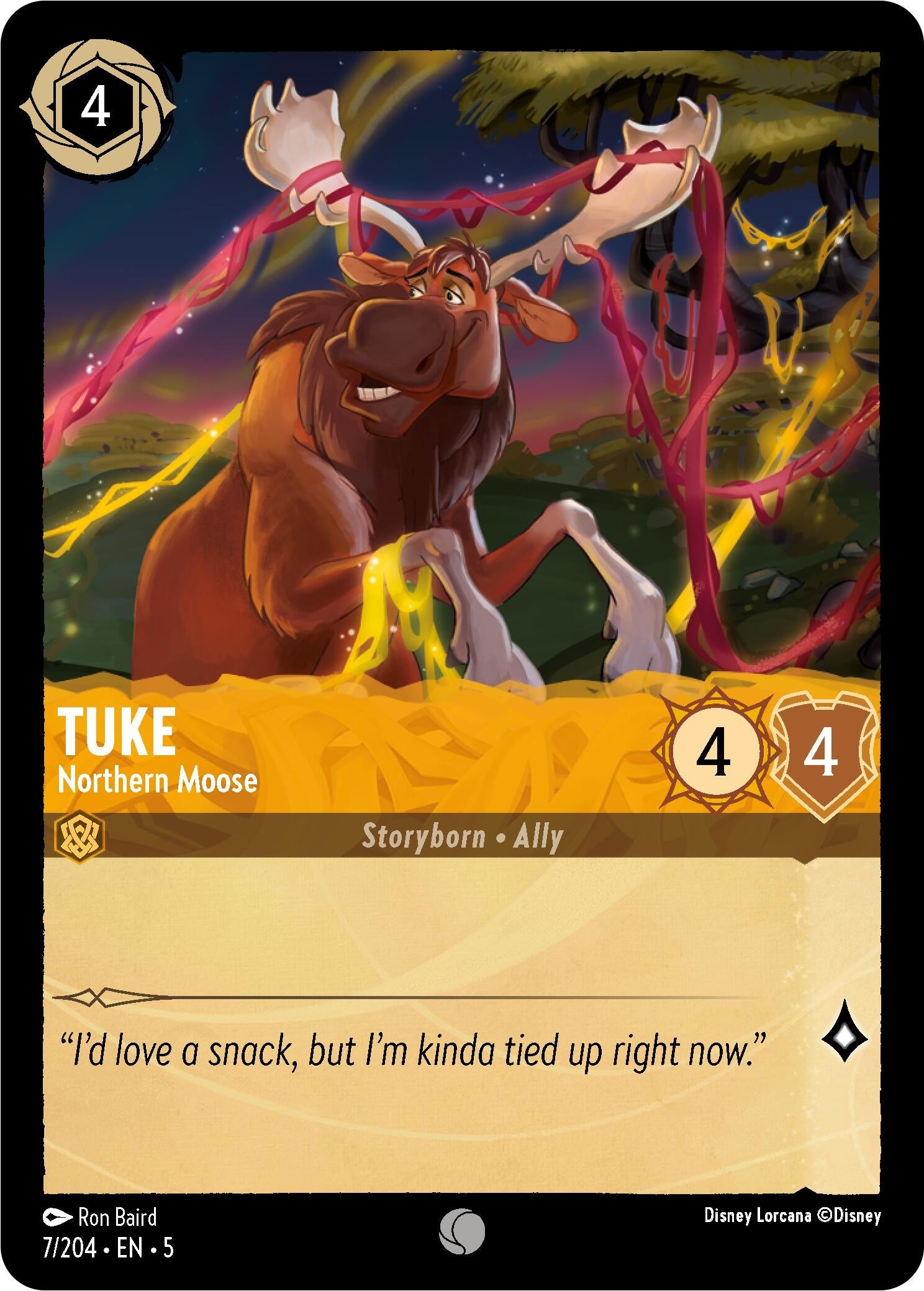 Image for Tuke - Northern Moose (7/204) (Shimmering Skies) (5) - Disney Lorcana