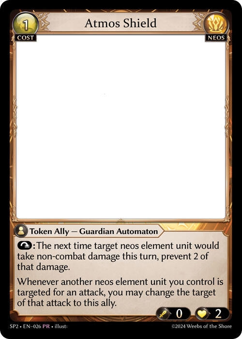 Image for Atmos Shield (026) (Supporter Pack 2) (SP2) - Grand Archive TCG