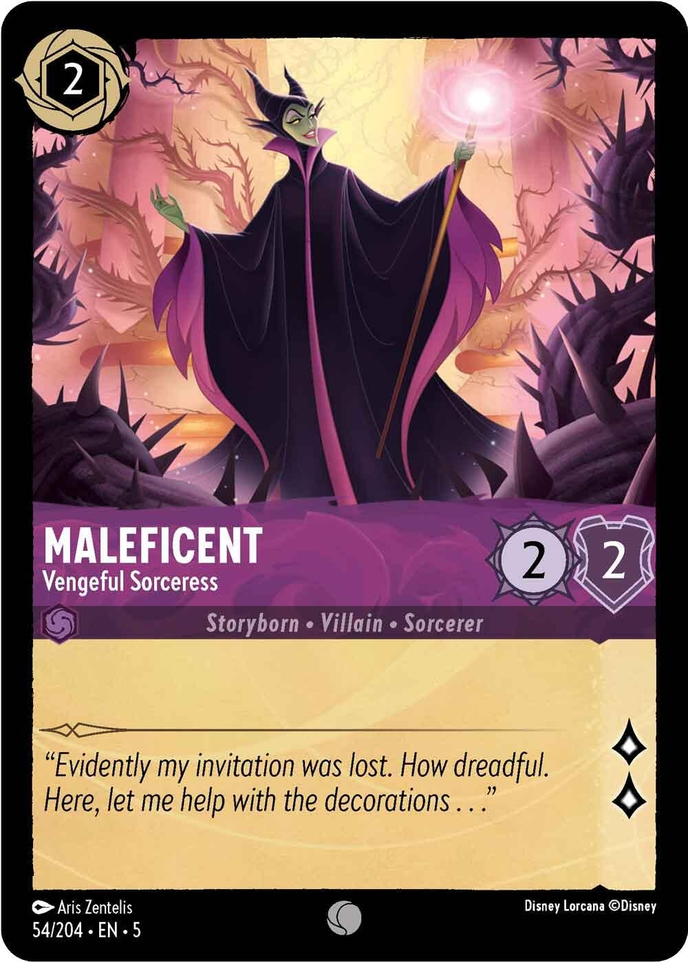 Image for Maleficent - Vengeful Sorceress (54/204) (Shimmering Skies) (5) - Disney Lorcana