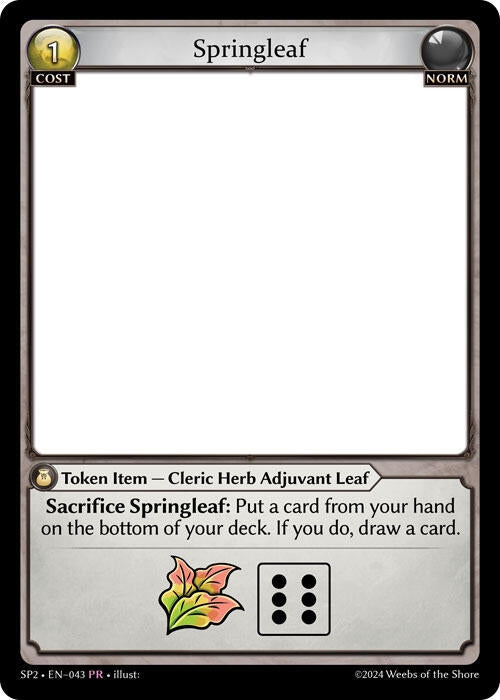 Image for Springleaf (043) (Supporter Pack 2) (SP2) - Grand Archive TCG