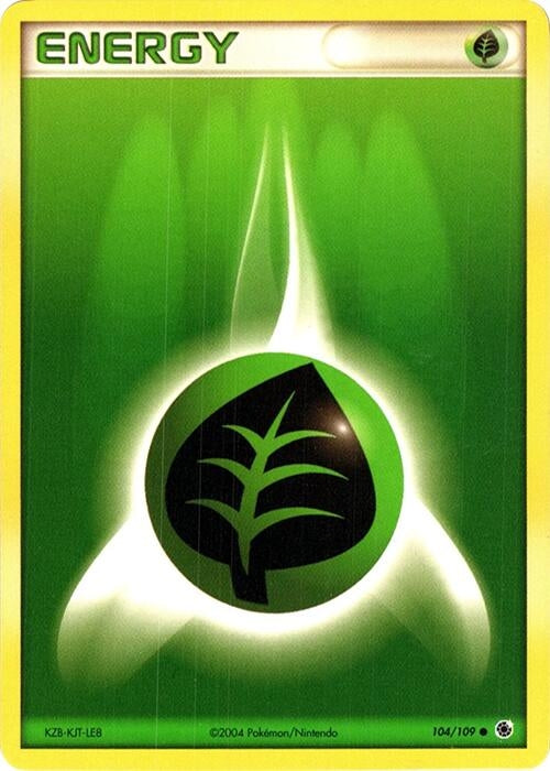 Image for Grass Energy - 104/109 (No E-Reader) (104/109) (Deck Exclusives) (PR) - Pokemon