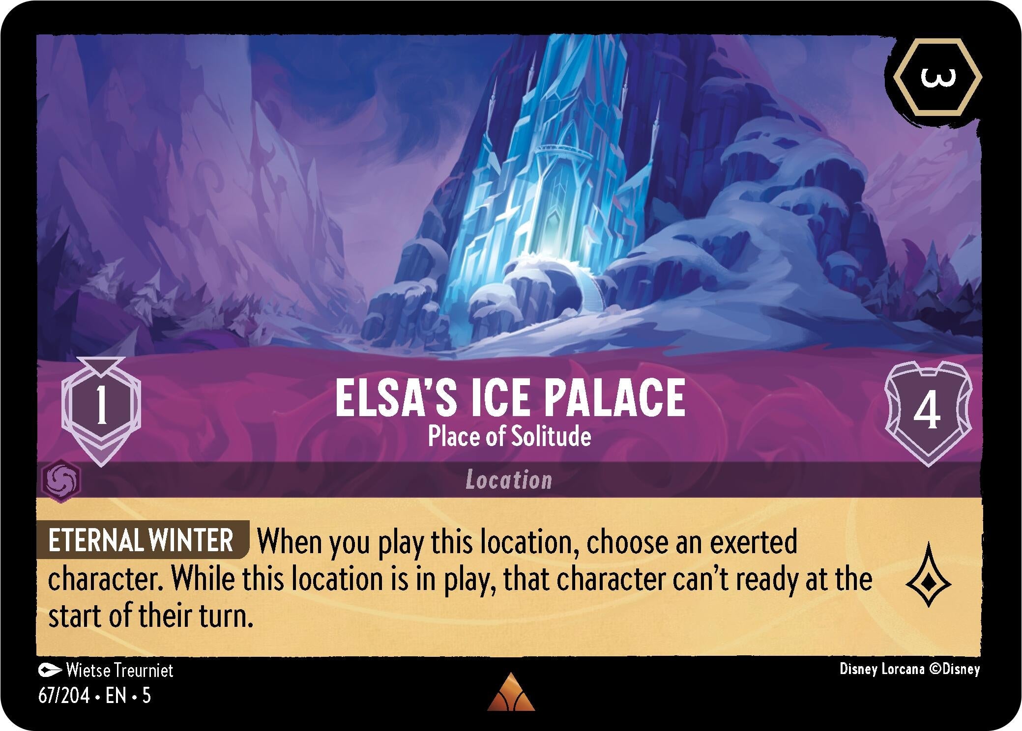 Image for Elsa's Ice Palace - Place of Solitude (67/204) (Shimmering Skies) (5) - Disney Lorcana