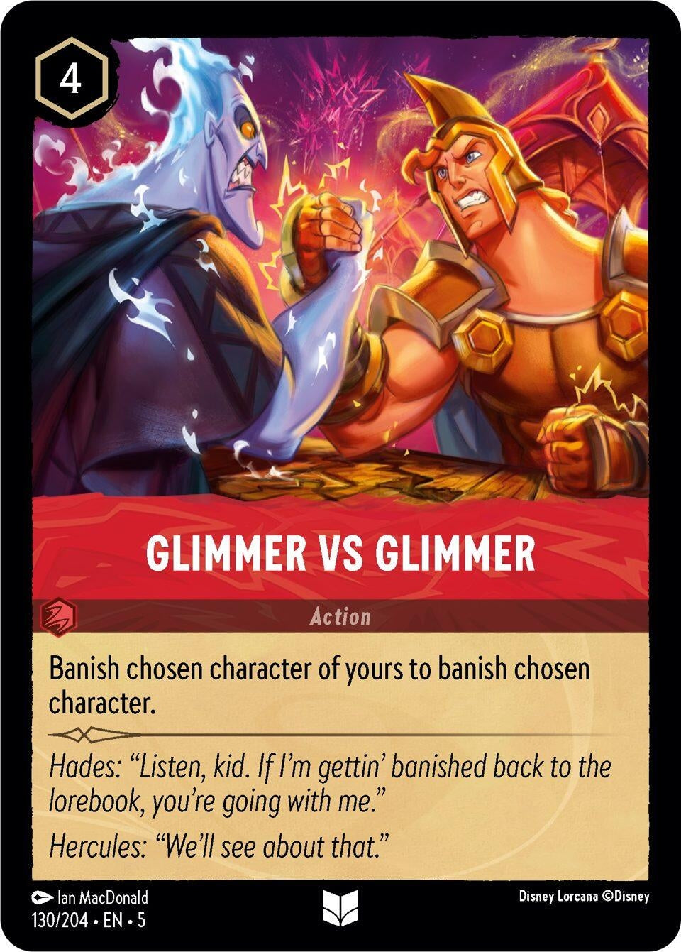 Image for Glimmer vs Glimmer (130/204) (Shimmering Skies) (5) - Disney Lorcana