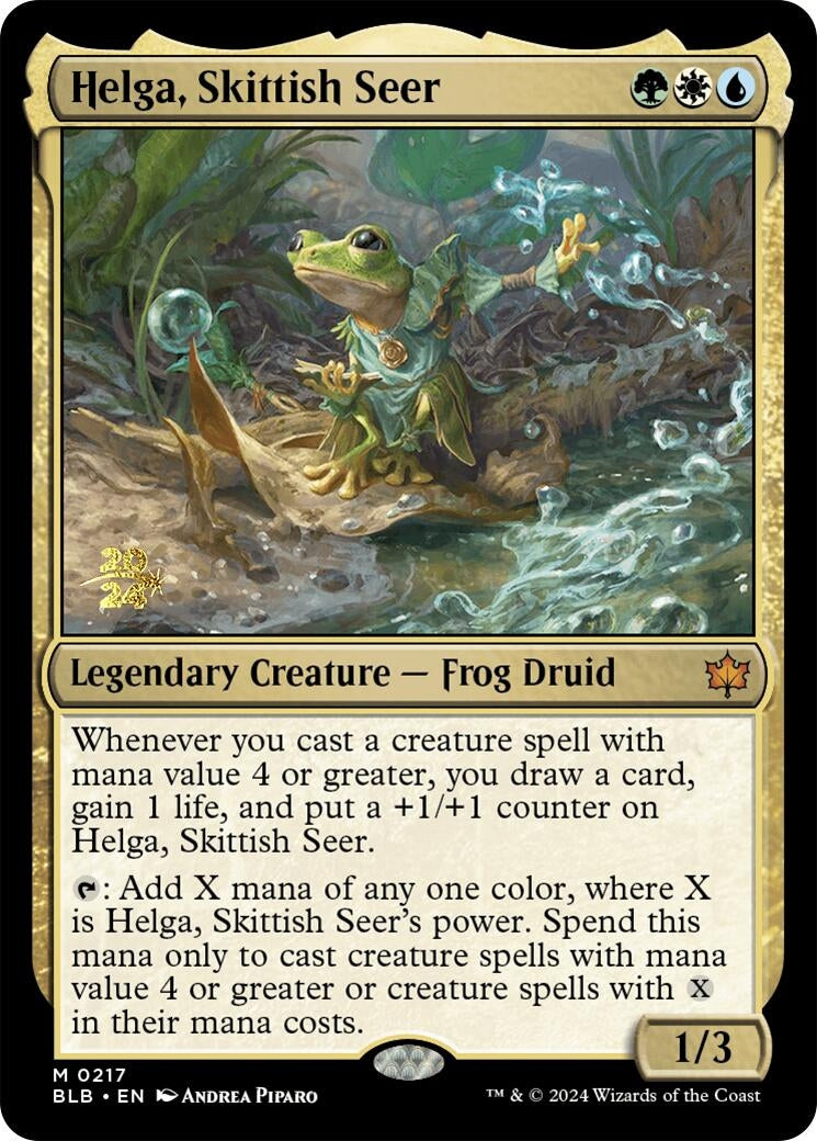 Helga, Skittish Seer (217) (Prerelease Cards)
