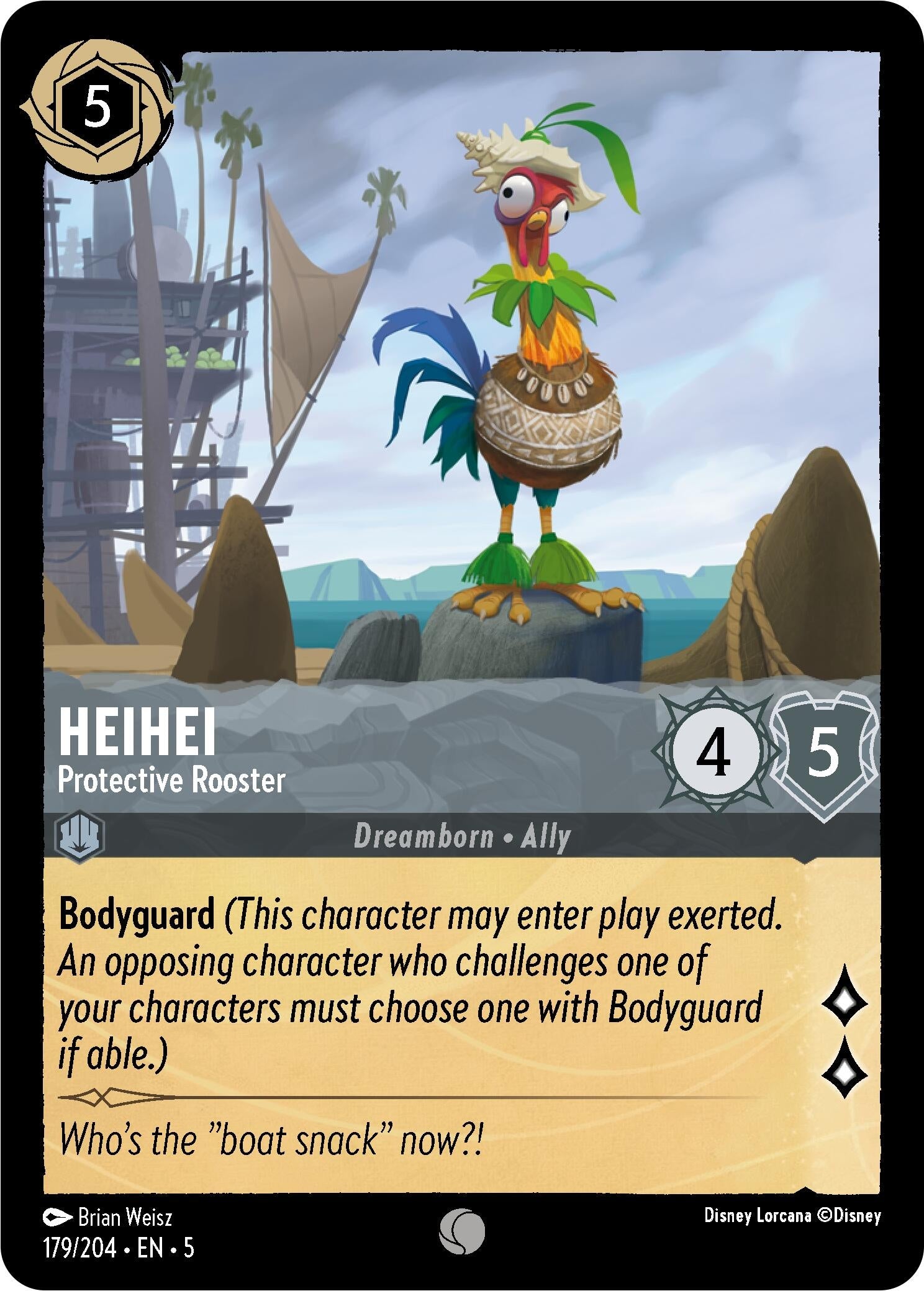 Image for HeiHei - Protective Rooster (179/204) (Shimmering Skies) (5) - Disney Lorcana