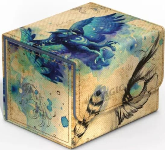 Image for Magic: the Gathering Bloomburrow Sidewinder 100+ Xenoskin Deck Box - Maha, Its Feathers Night - Deck Boxes