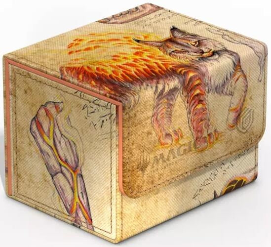 Image for Magic: The Gathering Bloomburrow Sidewinder 100+ Xenoskin Deck Box - Sunspine Lynx - Deck Boxes
