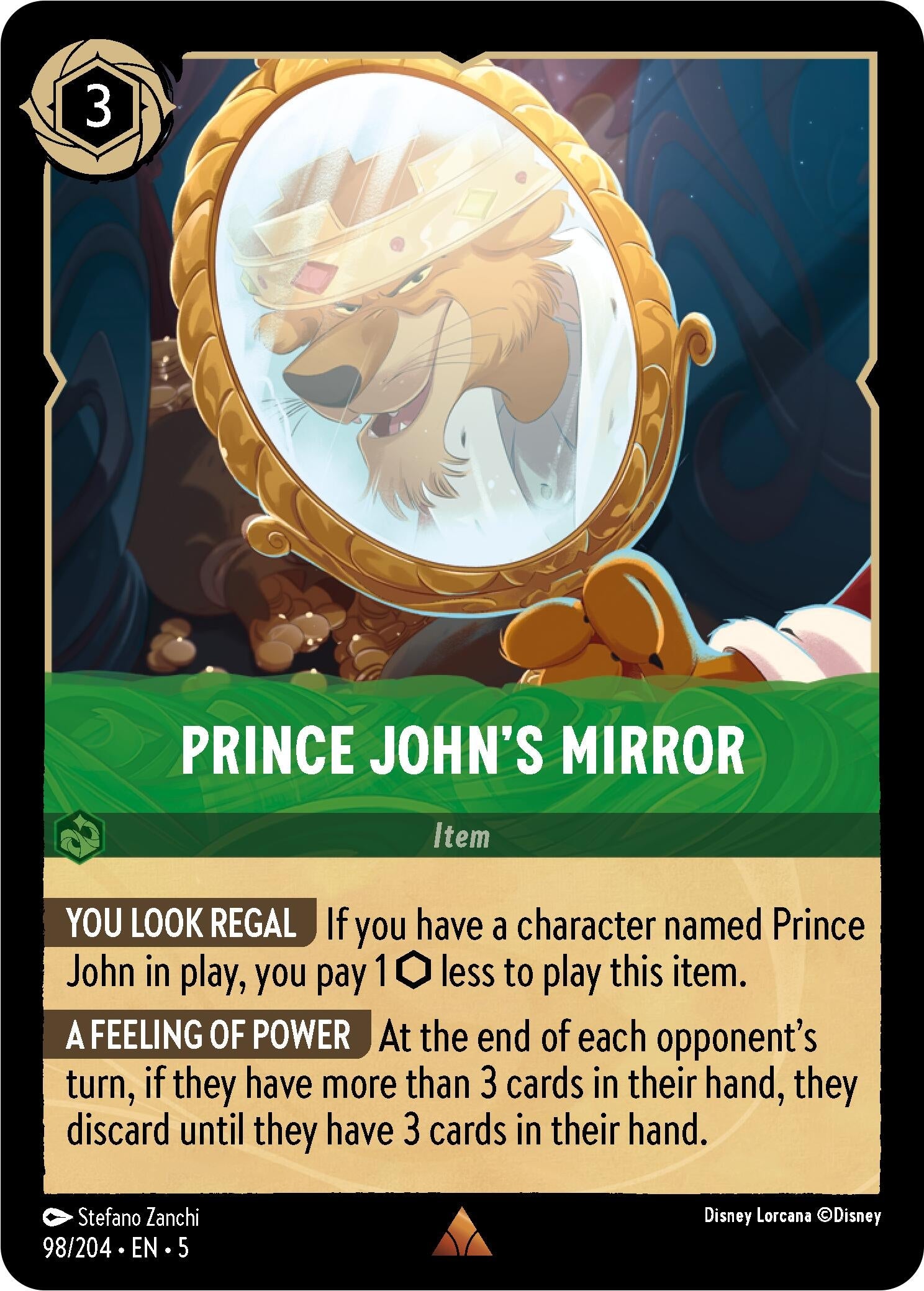 Image for Prince John's Mirror (98/204) (Shimmering Skies) (5) - Disney Lorcana