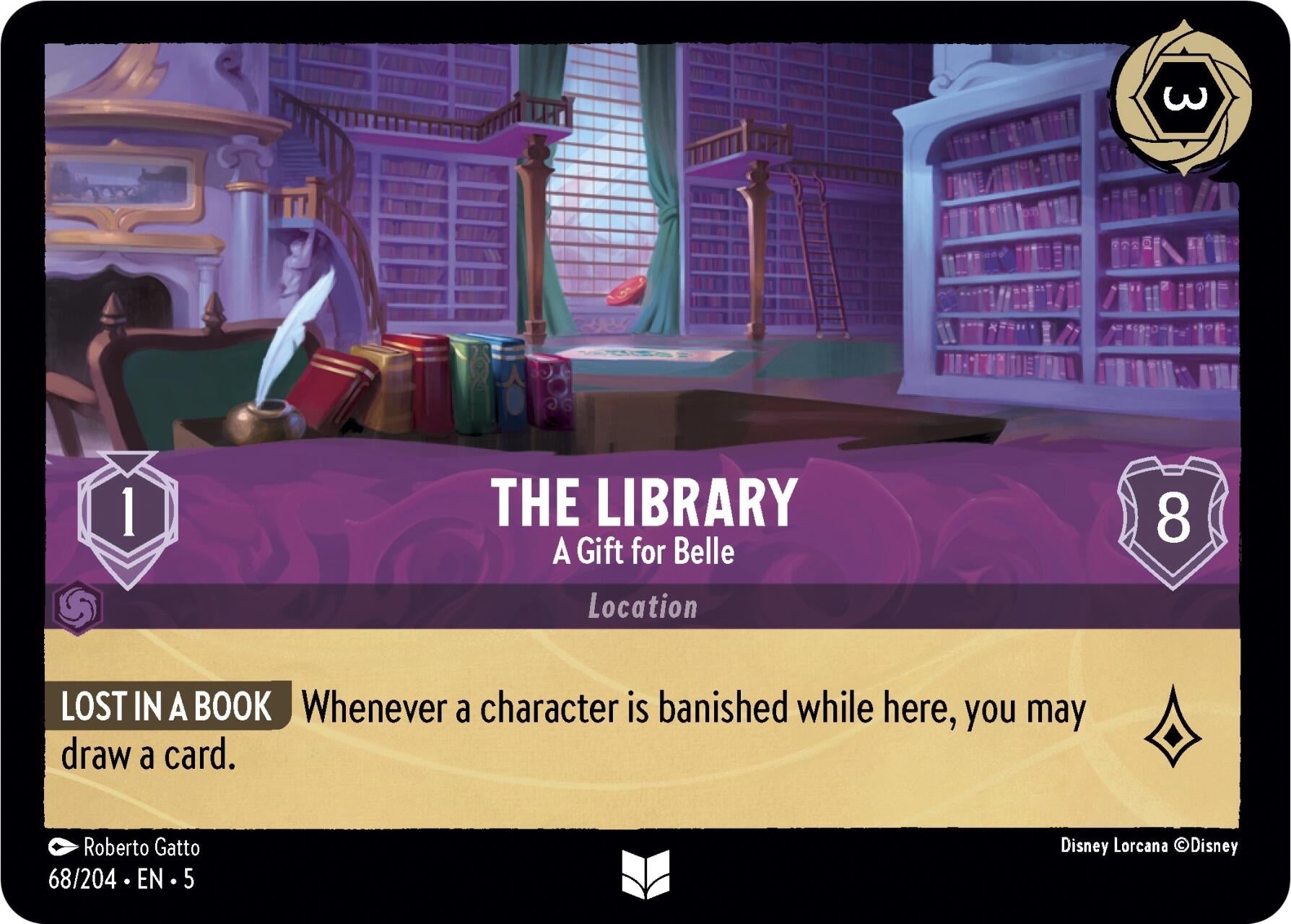 Image for The Library - A Gift for Belle (68/204) (Shimmering Skies) (5) - Disney Lorcana