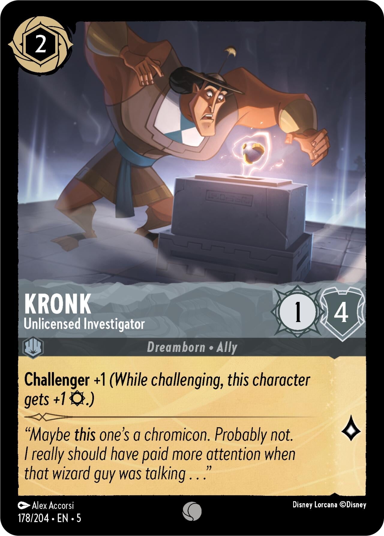Image for Kronk - Unlicensed Investigator (178/204) (Shimmering Skies) (5) - Disney Lorcana