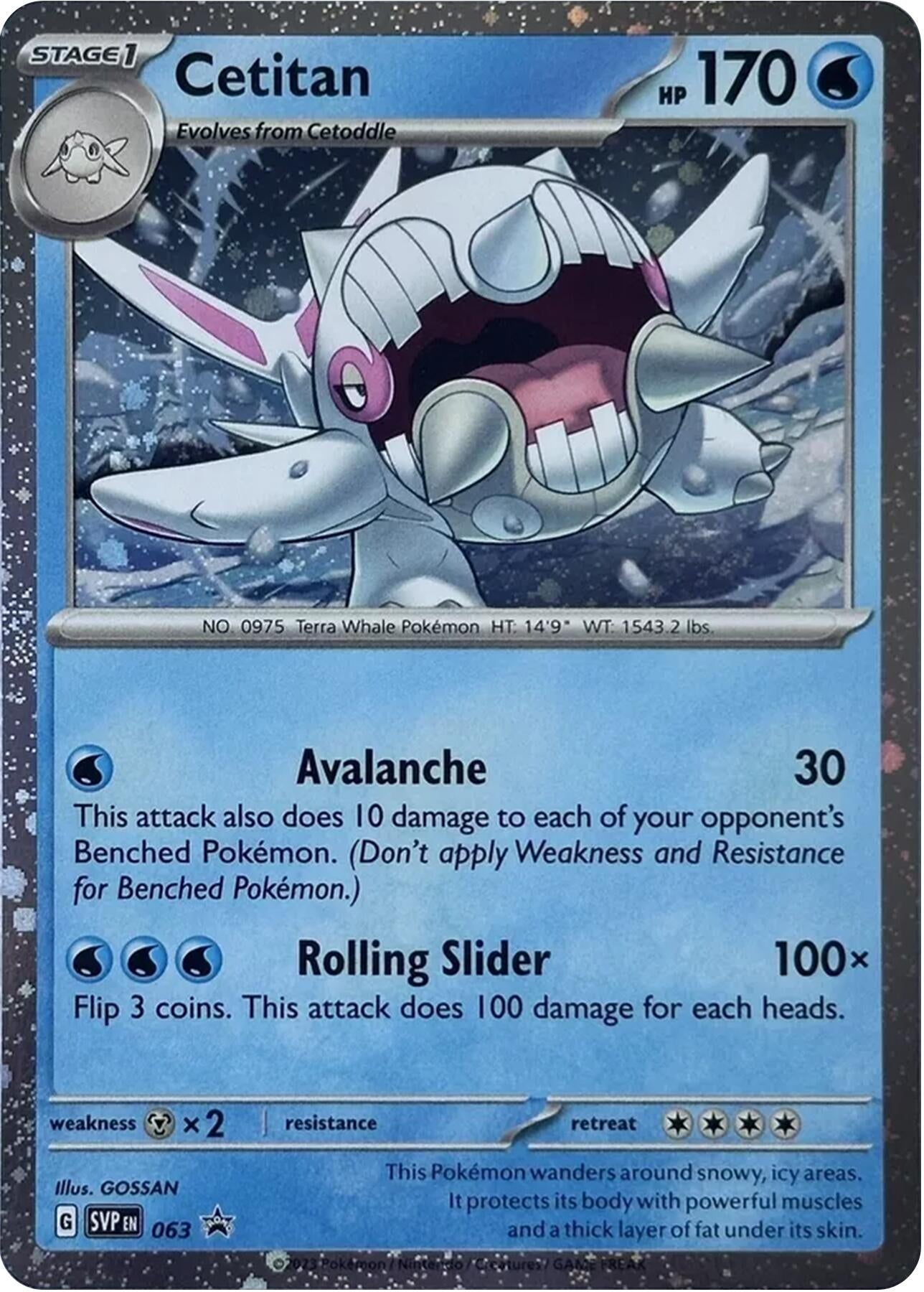 Image for Cetitan - 063 (Cosmos Holo) (063) (SV: Scarlet & Violet Promo Cards) (SVP) - Pokemon