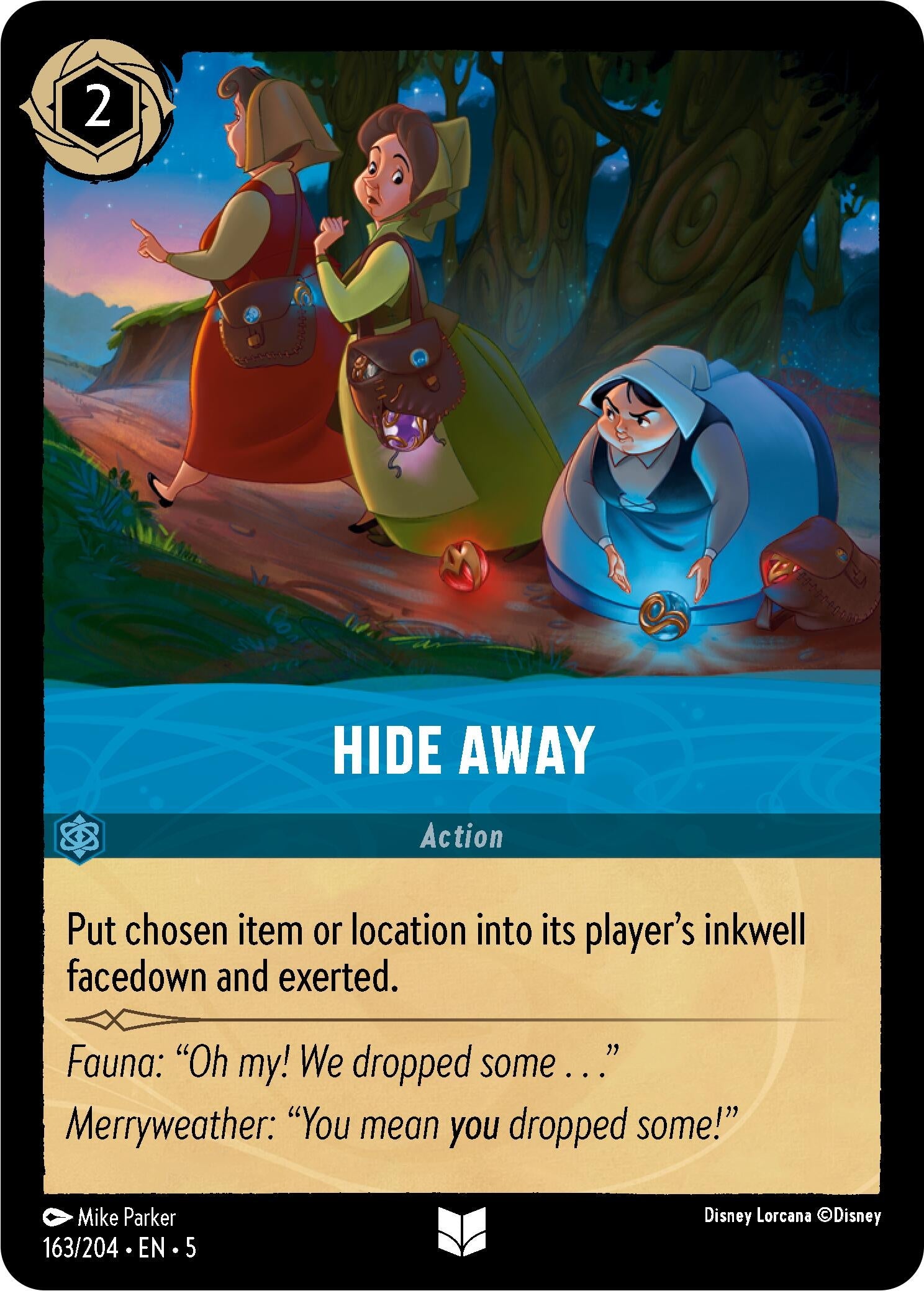 Image for Hide Away (163/204) (Shimmering Skies) (5) - Disney Lorcana