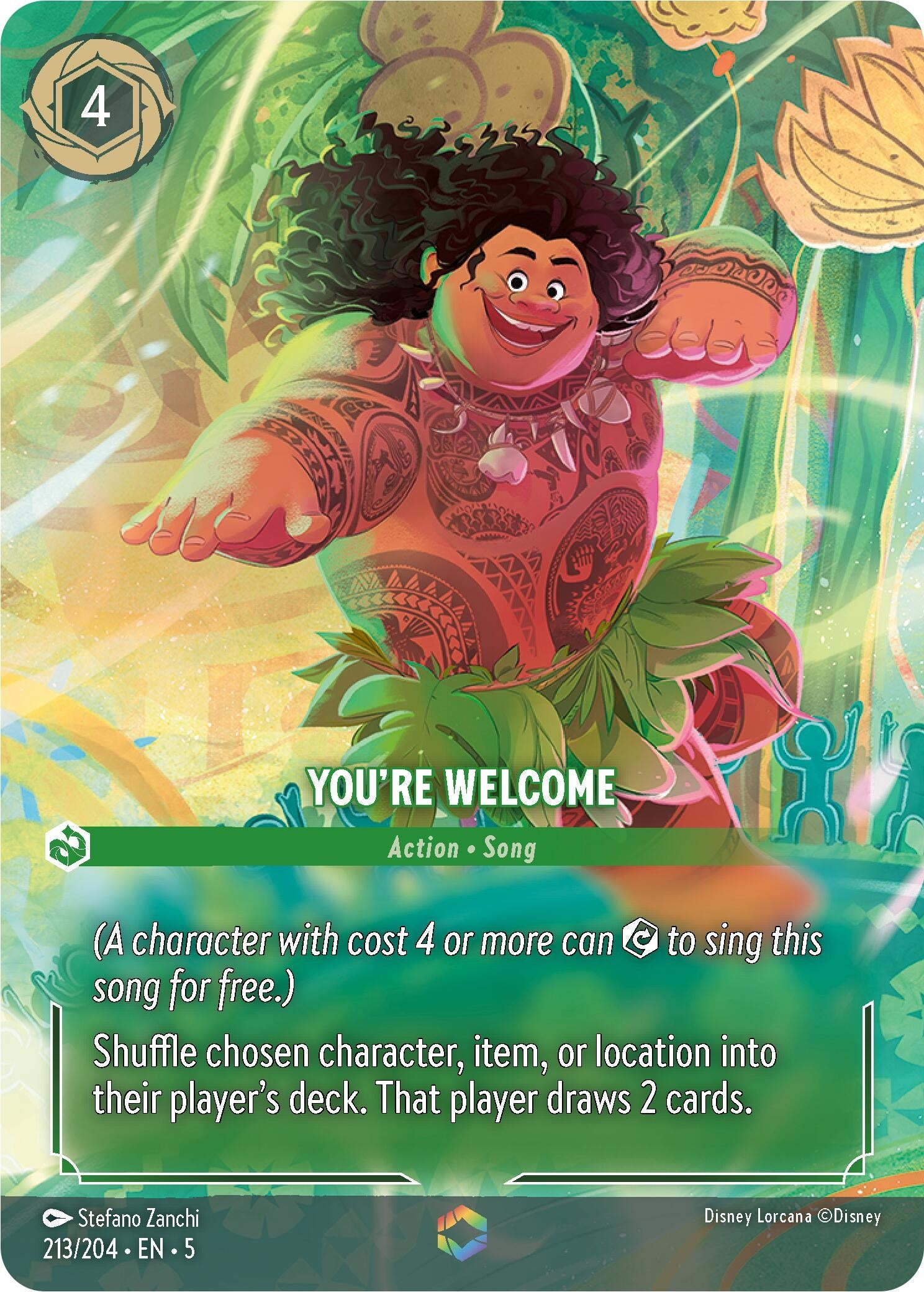 Image for You're Welcome (Enchanted) (213/204) (Shimmering Skies) (5) - Disney Lorcana