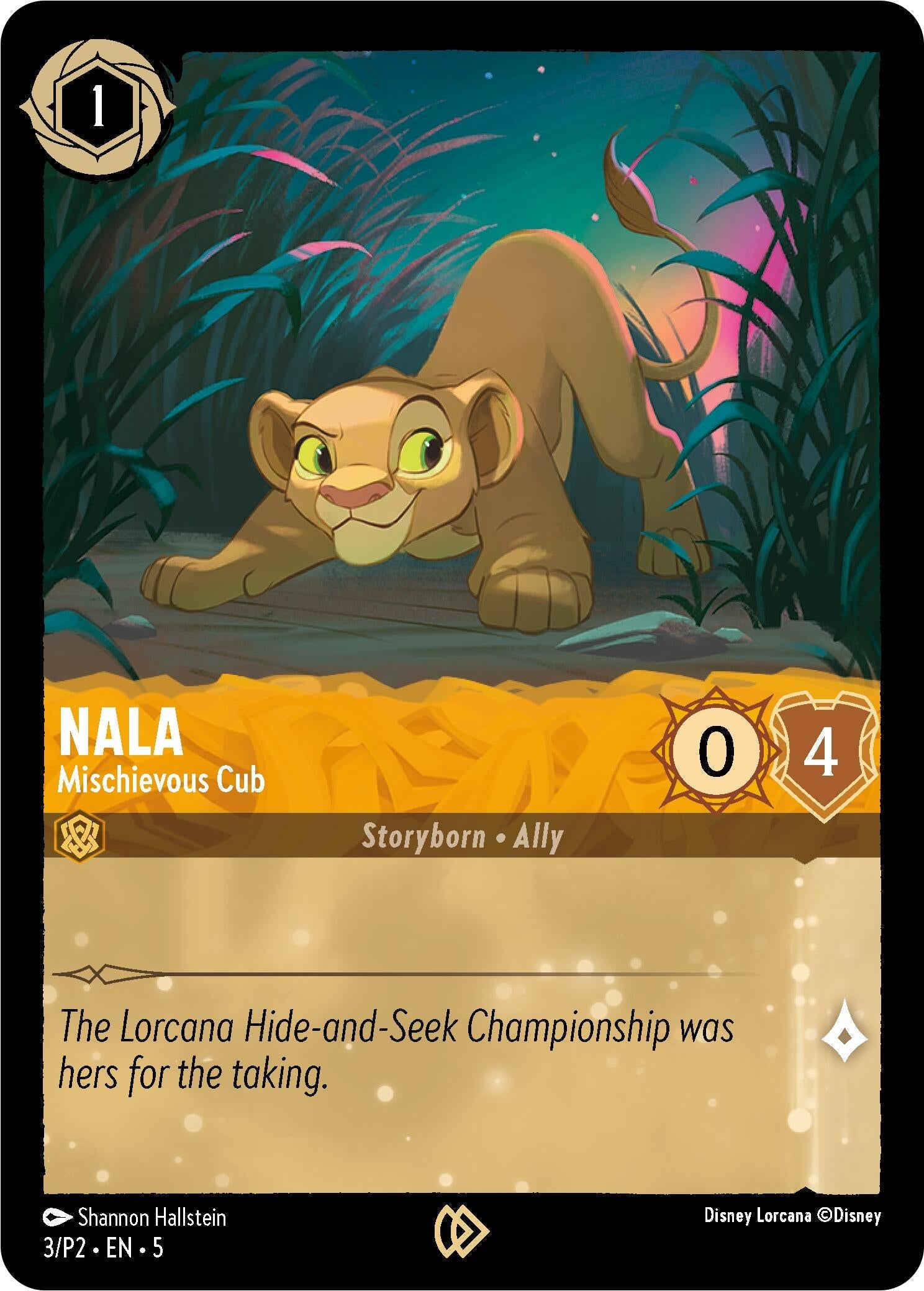 Image for Nala - Mischievous Cub (3) (Disney Lorcana Promo Cards) (DLPC) - Disney Lorcana