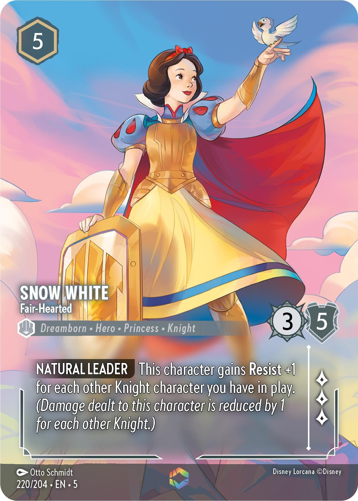 Image for Snow White - Fair-Hearted (Enchanted) (220/204) (Shimmering Skies) (5) - Disney Lorcana