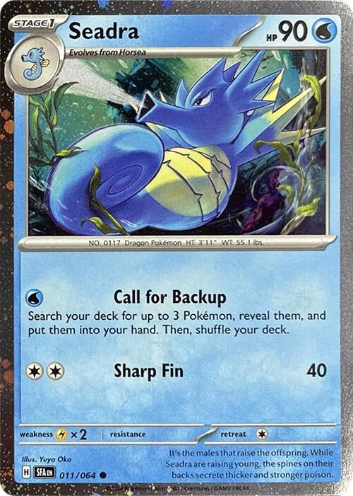 Image for Seadra - 011/064 (Cosmos Holo) (011/064) (Miscellaneous Cards & Products) (MCAP) - Pokemon