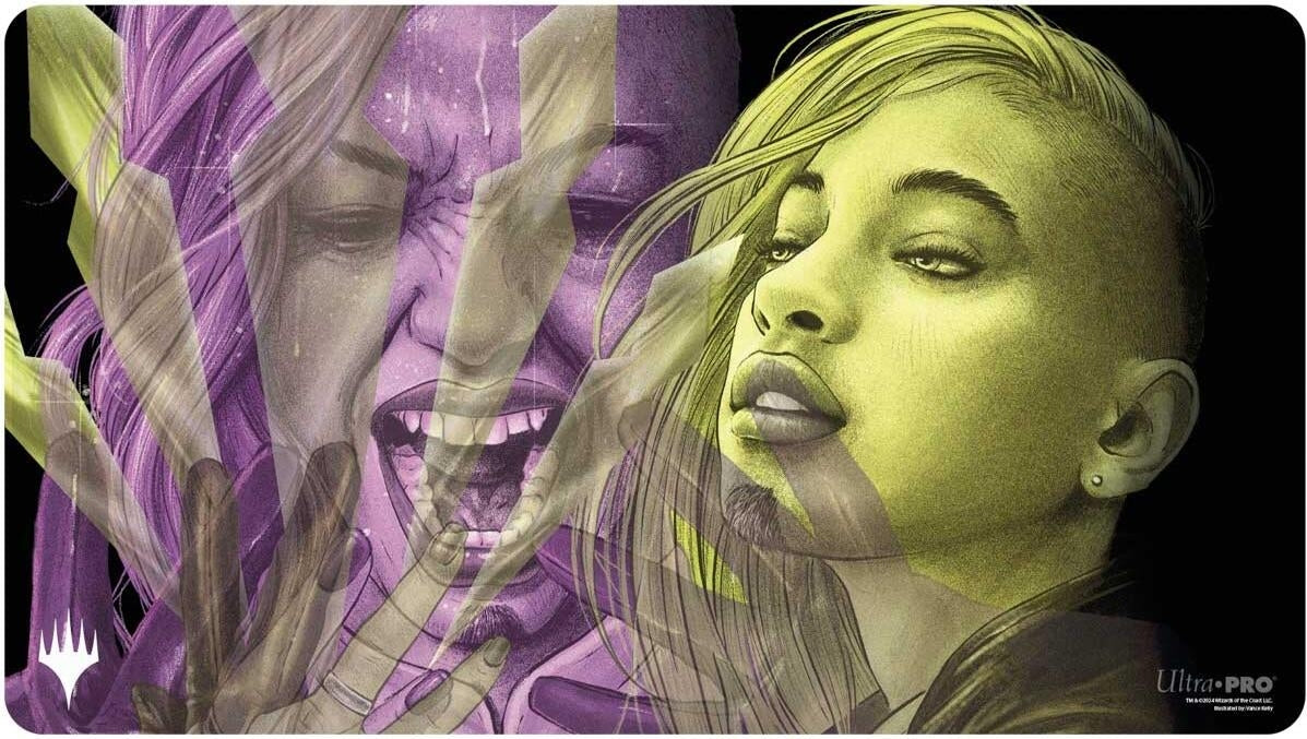 Image for Duskmourn Playmat for Magic: The Gathering - Alt Art Key Character Mythic 3 (Niko, Light of Hope - Double Exposure Alt) - Playmats