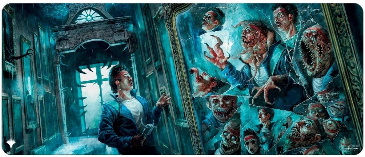 Image for Duskmourn 6ft Table Playmat for Magic: The Gathering - MirrorMirror Room / Fractured Realm - Playmats