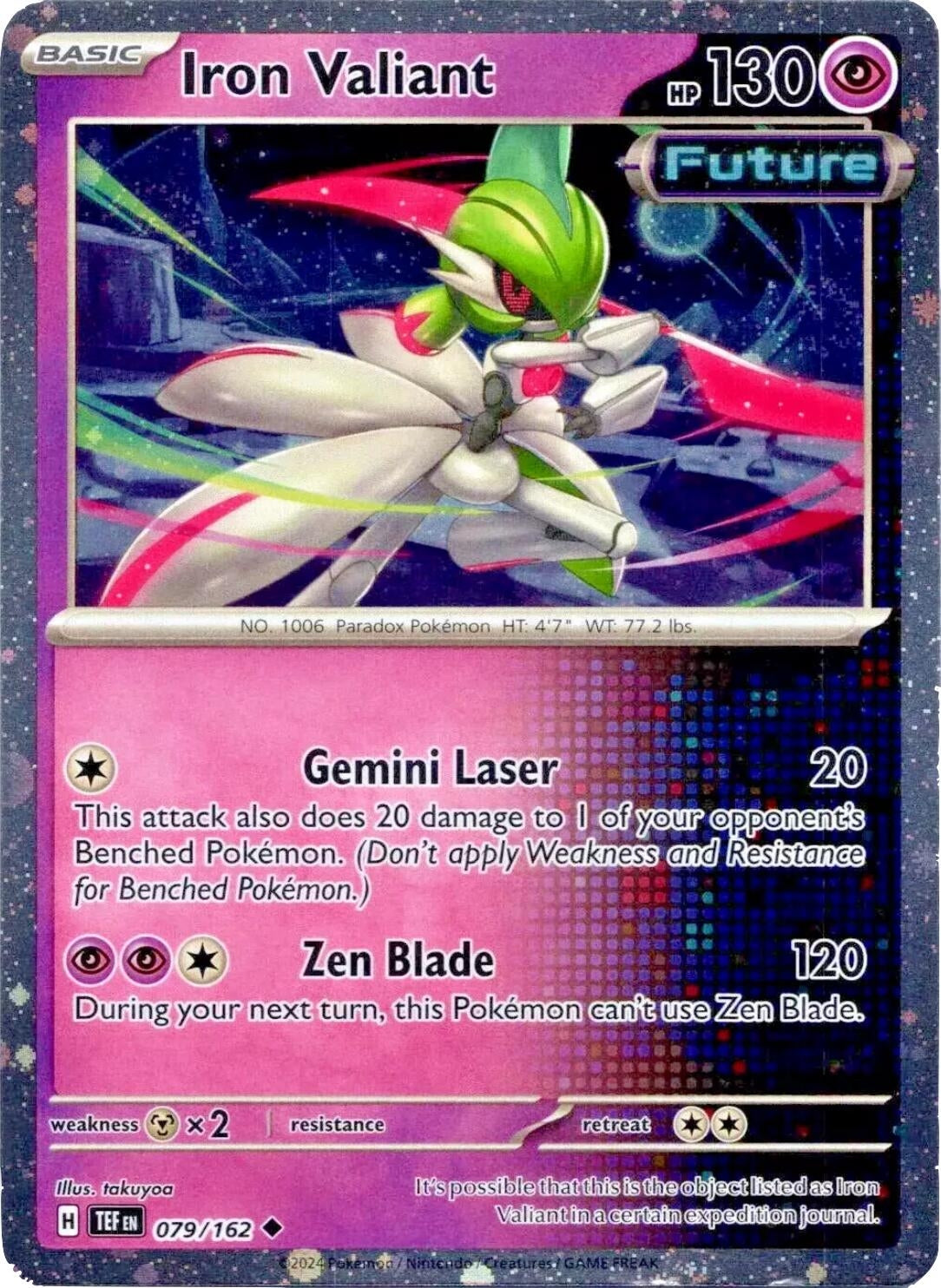 Image for Iron Valiant - 079/162 (Cosmos Holo) (079/162) (Miscellaneous Cards & Products) (MCAP) - Pokemon