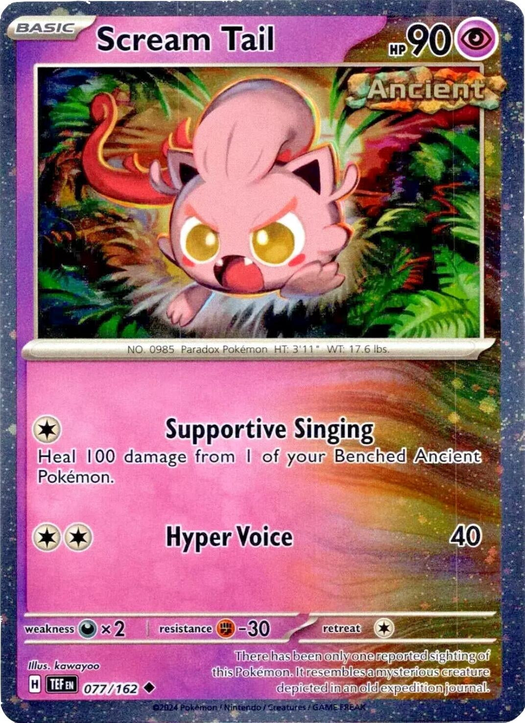Image for Scream Tail - 077/162 (Cosmos Holo) (077/162) (Miscellaneous Cards & Products) (MCAP) - Pokemon