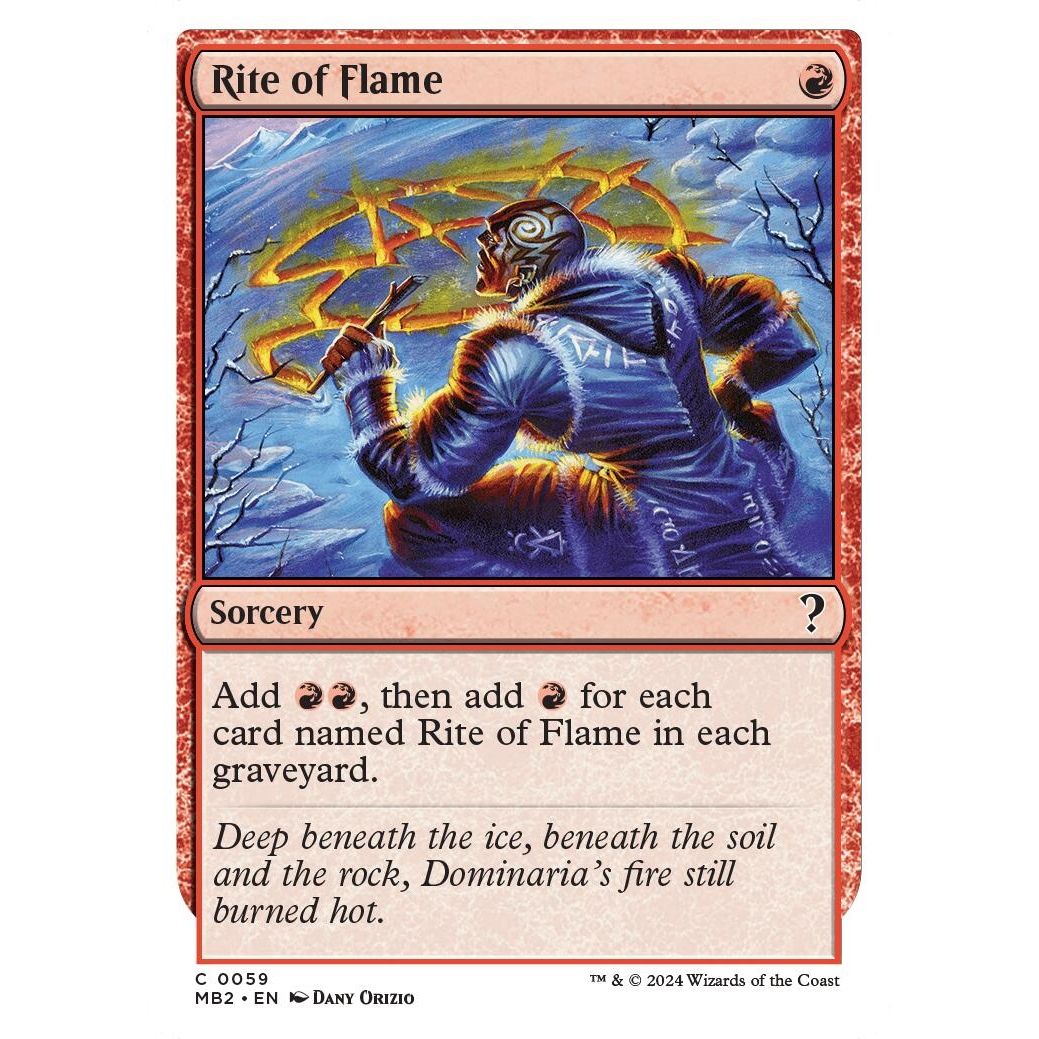 Rite of Flame (White Border) (59) (Mystery Booster 2) - PokeBox USA