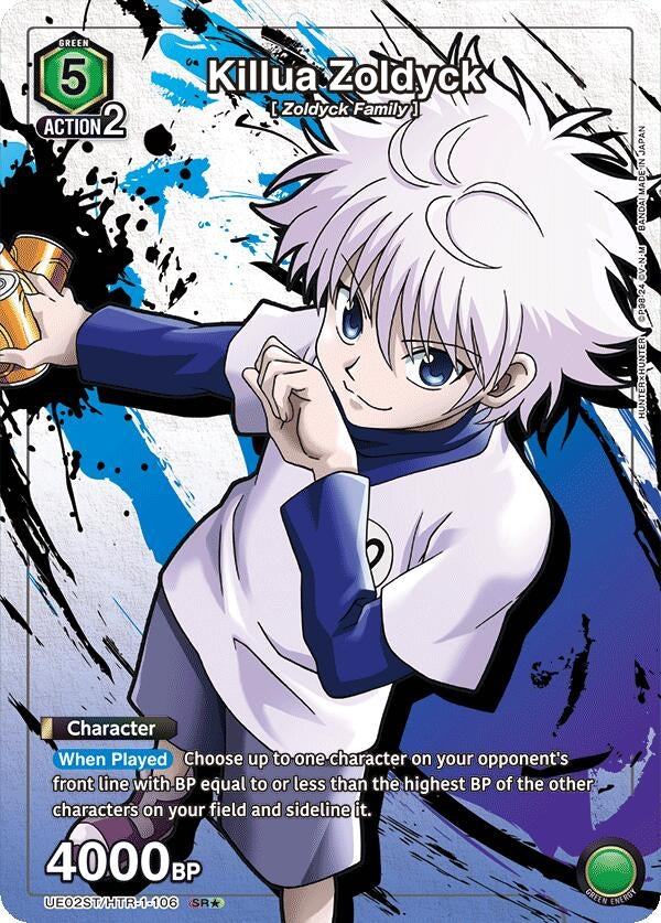 Image for Killua Zoldyck (106) (SR*) (UE02ST/HTR-1-106) (UE02ST: HUNTER X HUNTER Starter Deck) (UE02ST) - Union Arena