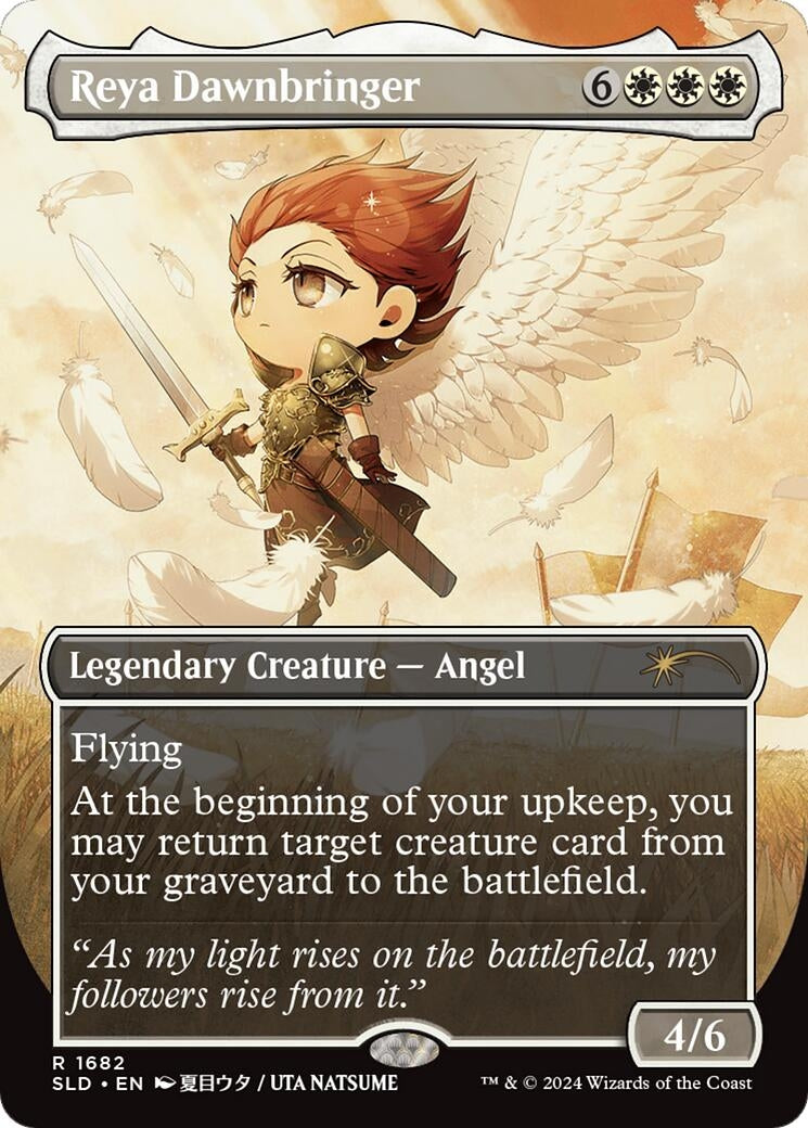 Reya Dawnbringer (Rainbow Foil) (1682) (Secret Lair Drop Series)