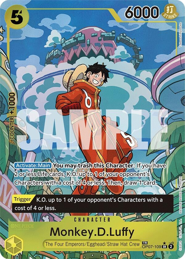 Image for Monkey.D.Luffy (TR) (OP07-109) (Two Legends) (OP08) - One Piece Card Game