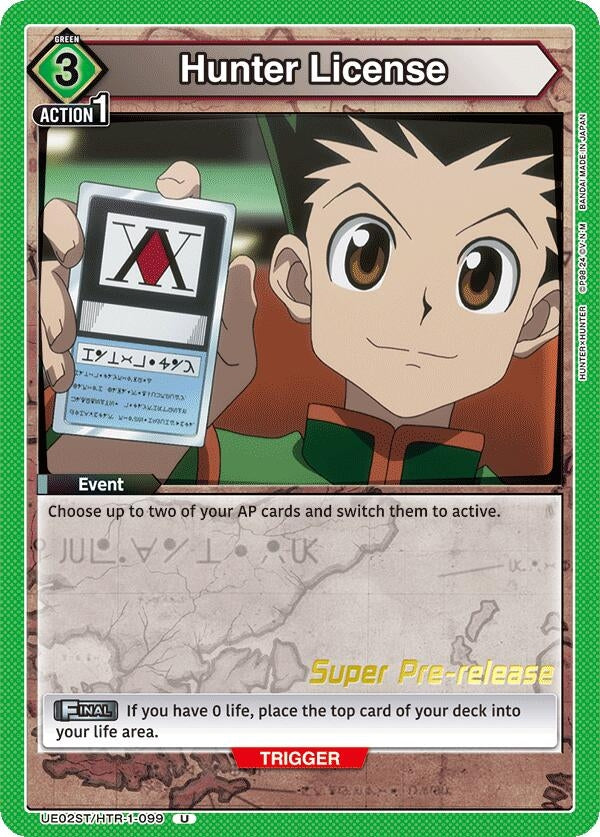 Image for Hunter License (UE02ST/HTR-1-099) (UE02ST: HUNTER X HUNTER Super Pre-Release Starter Deck) (UE02ST_PRE) - Union Arena