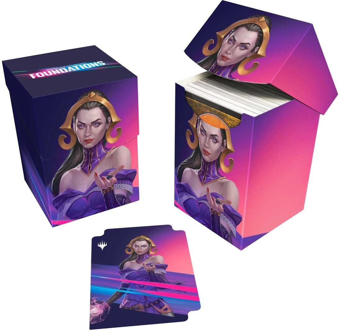 Image for Foundations Dark 100+ Deck Box for Magic: The Gathering - Deck Boxes