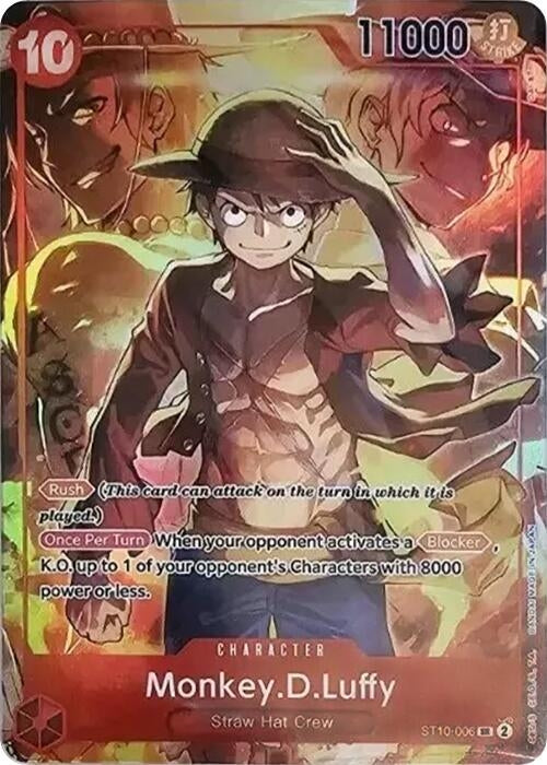 Image for Monkey.D.Luffy (Treasure Booster Set) (ST10-006) (One Piece Promotion Cards) (OP-PR) - One Piece Card Game