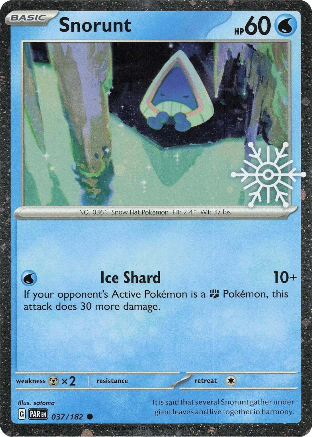 Image for Snorunt - 037/182 (Holiday Calendar) (037/182) (Miscellaneous Cards & Products) (MCAP) - Pokemon