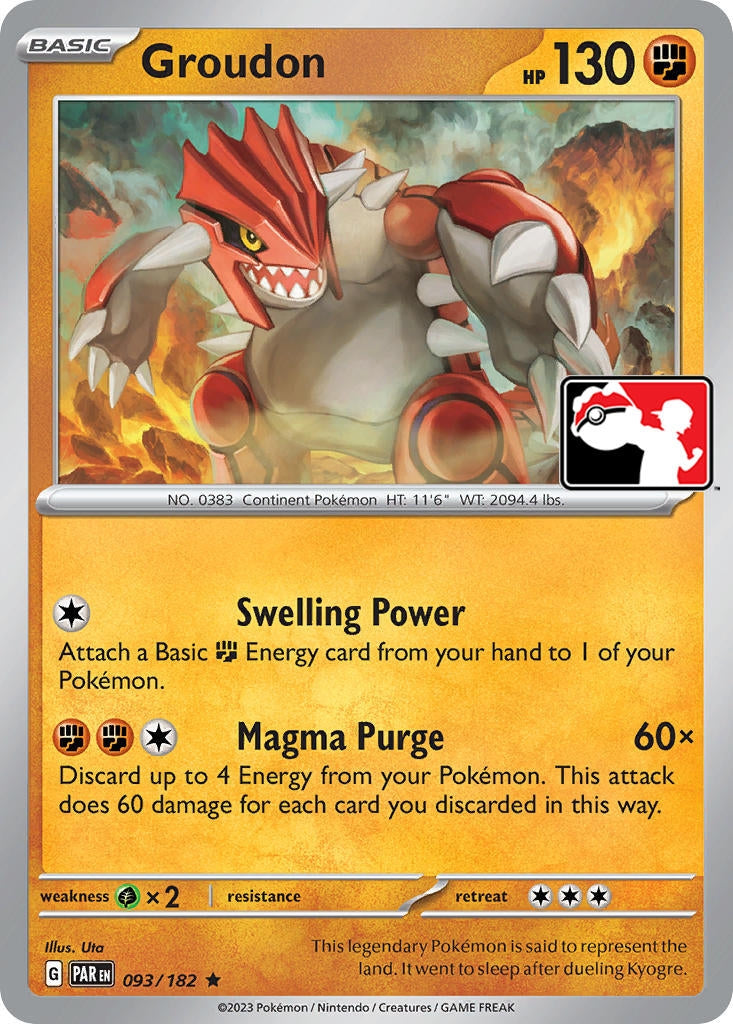 Image for Groudon (093/182) (Prize Pack Series Cards) - Pokemon