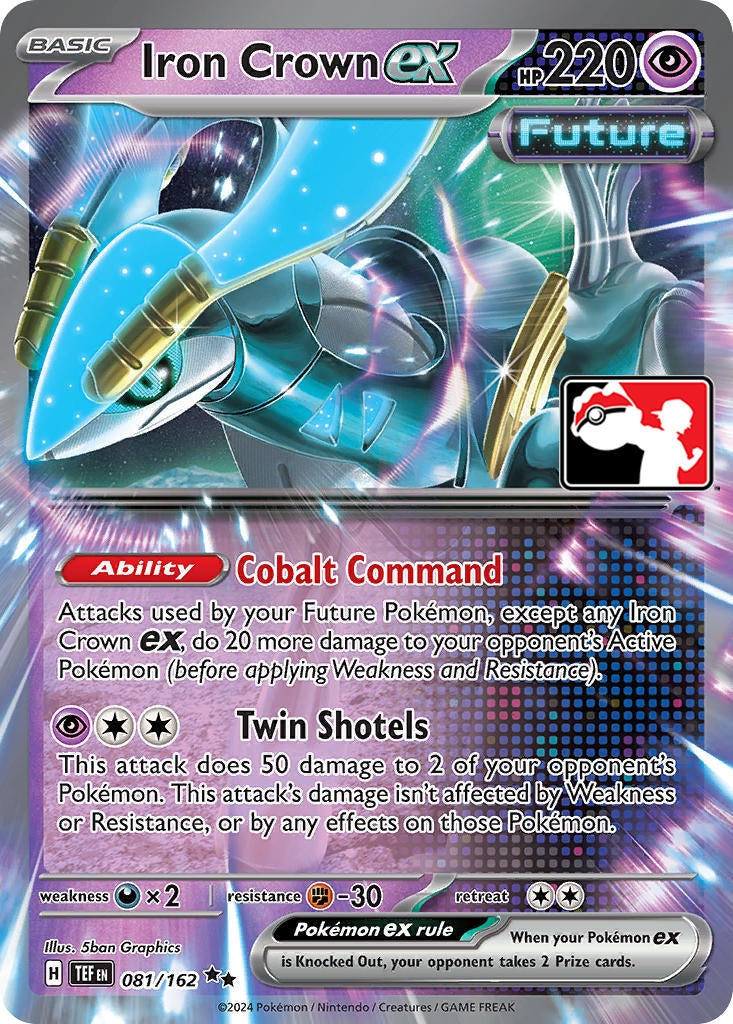 Image for Iron Crown ex (081/162) (Prize Pack Series Cards) - Pokemon