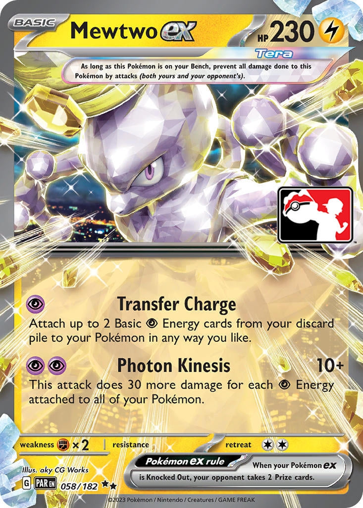 Image for Mewtwo ex (058/182) (Prize Pack Series Cards) - Pokemon
