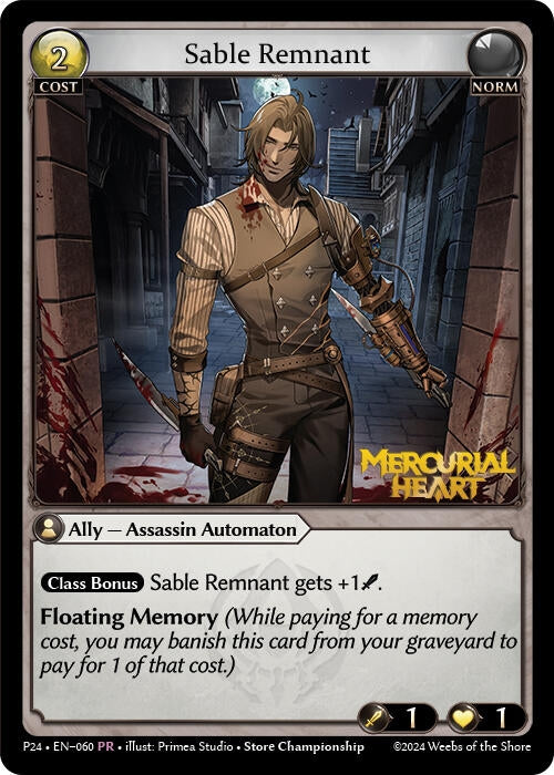 Image for Sable Remnant (060) (Promotional Cards) (P) - Grand Archive TCG