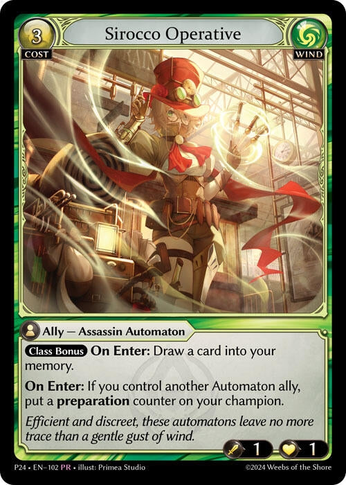 Image for Sirocco Operative (102) (Promotional Cards) (P) - Grand Archive TCG