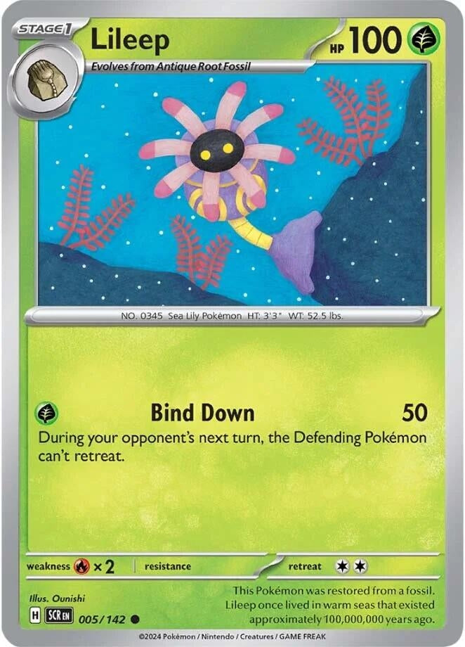 Image for Lileep (005/142) (SV07: Stellar Crown) - Pokemon