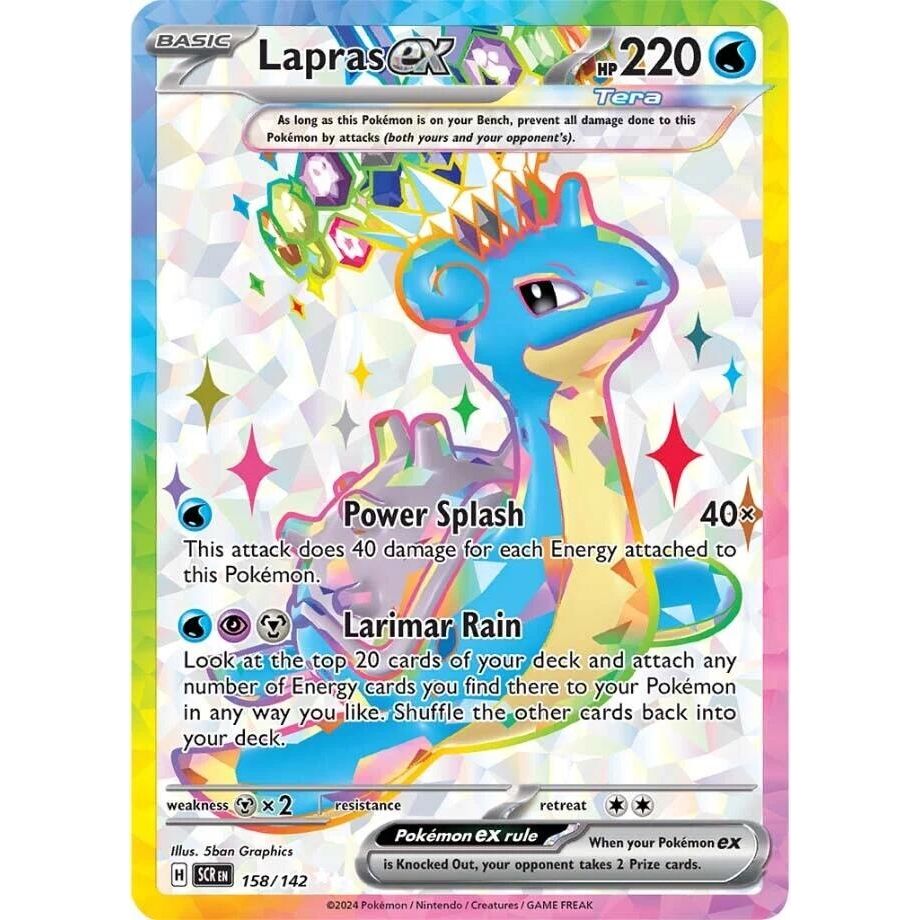 Lapras ex (158/142) (SV07: Stellar Crown) - PokeBox USA