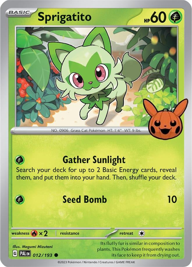 Image for Sprigatito (012/193) (Trick or Trade BOOster Bundle 2024) (TTBB24) - Pokemon
