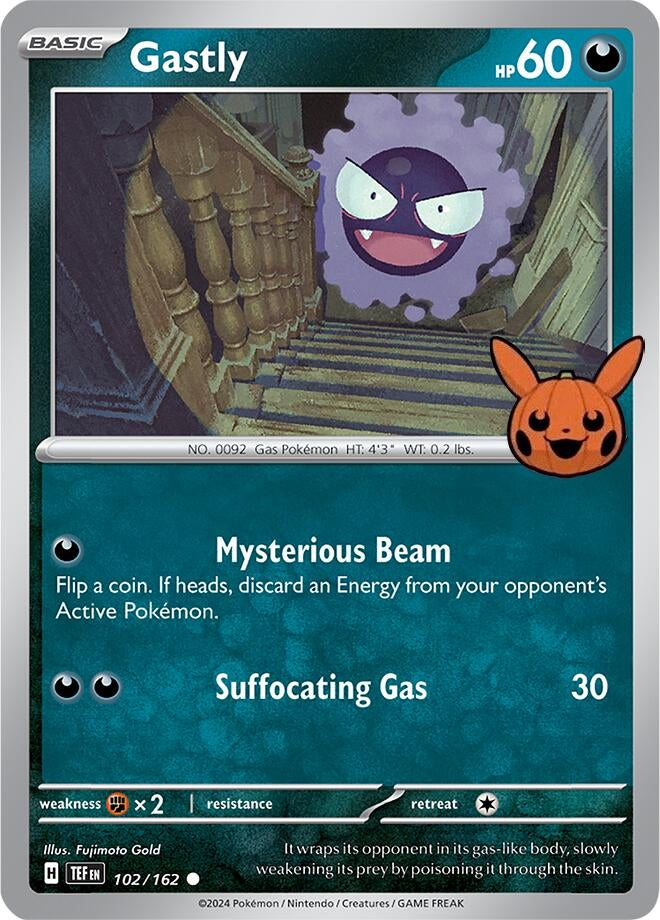 Image for Gastly (102/162) (Trick or Trade BOOster Bundle 2024) (TTBB24) - Pokemon