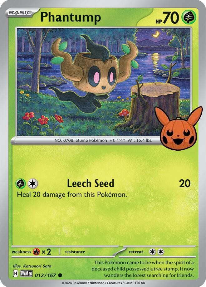 Image for Phantump (012/167) (Trick or Trade BOOster Bundle 2024) (TTBB24) - Pokemon