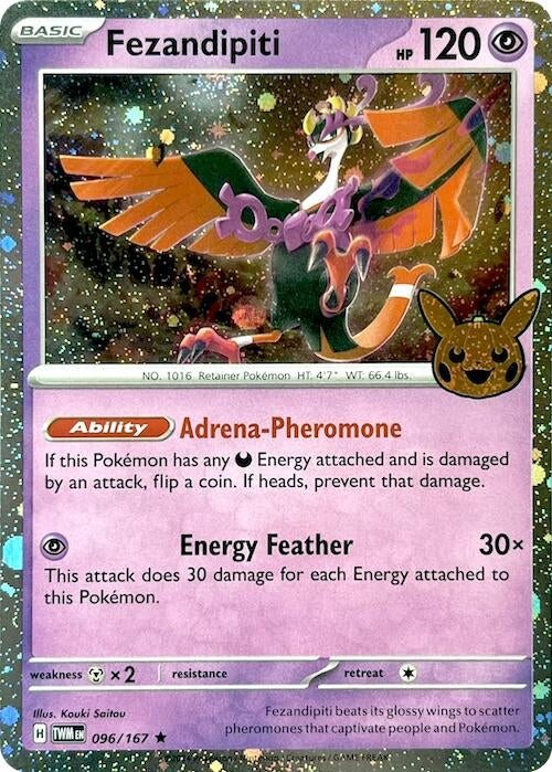Image for Fezandipiti (Cosmos Holo) (096/167) (Trick or Trade BOOster Bundle 2024) (TTBB24) - Pokemon
