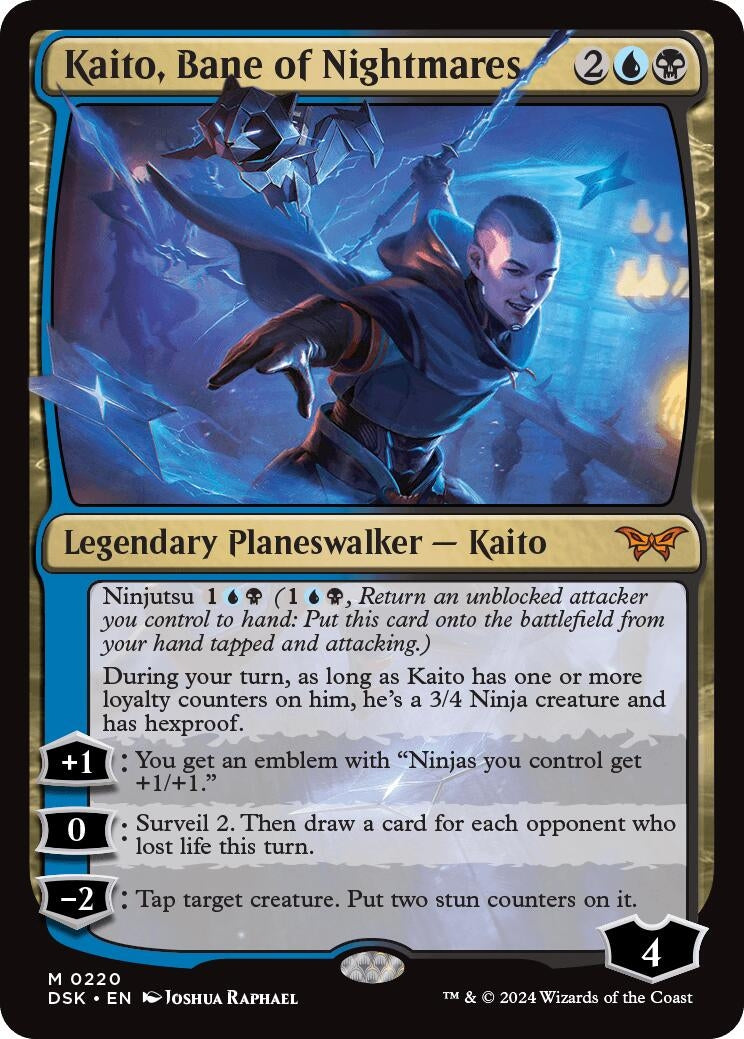 Kaito, Bane of Nightmares (220) (Duskmourn: House of Horror) - PokeBox USA