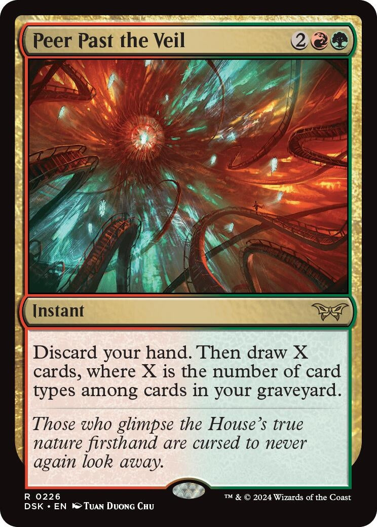 Peer Past the Veil (226) (Duskmourn: House of Horror)