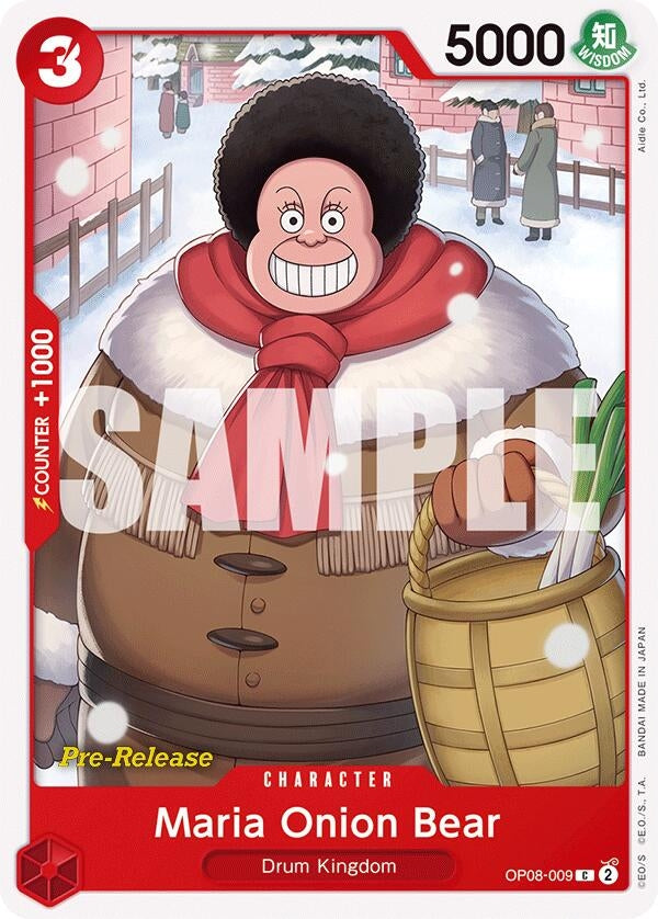 Image for Maria Onion Bear (OP08-009) (Two Legends Pre-Release Cards) (OP08 PRE) - One Piece Card Game