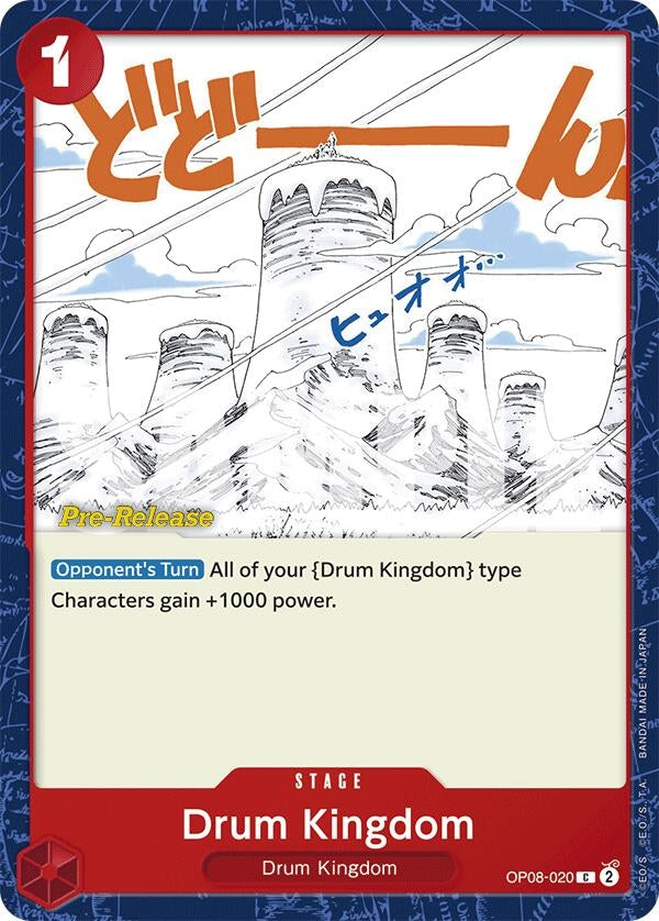 Image for Drum Kingdom (OP08-020) (Two Legends Pre-Release Cards) (OP08 PRE) - One Piece Card Game