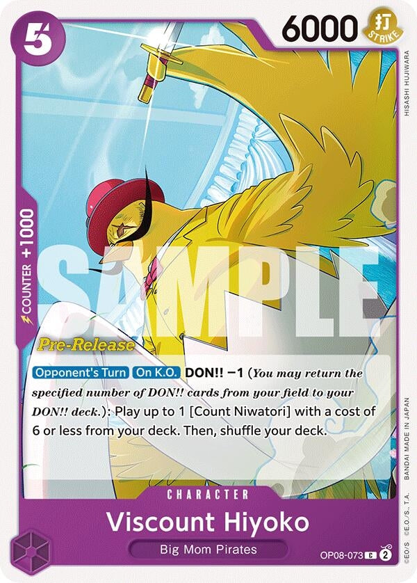 Image for Viscount Hiyoko (OP08-073) (Two Legends Pre-Release Cards) (OP08 PRE) - One Piece Card Game